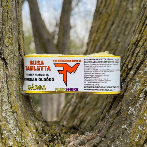 BUSA TABLETTA  FLUO SMOKE VERSENYTABLETTA GYORSAN OLDÓDÓ SÁRGA - YELLOW