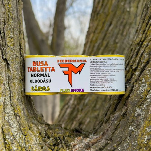 BUSA TABLETTA  FLUO SMOKE NORMÁL OLDÓDÁSÚ SÁRGA - YELLOW