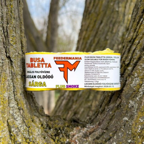 BUSA TABLETTA  FLUO SMOKE LASSAN OLDÓDÓ SÁRGA - YELLOW (IDEÁLIS FOLYÓVÍZRE)