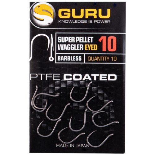 Guru Super Pellet Waggler Horog (Barbless/Eyed) 16