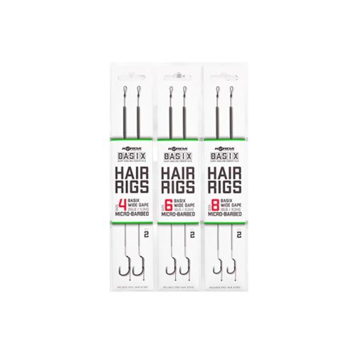 Korda Basix Hair Rigs Wide Gape - 4B 25lb